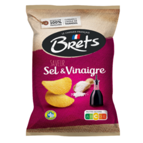 Croustille sel & vinaigre - Brets 125 g 