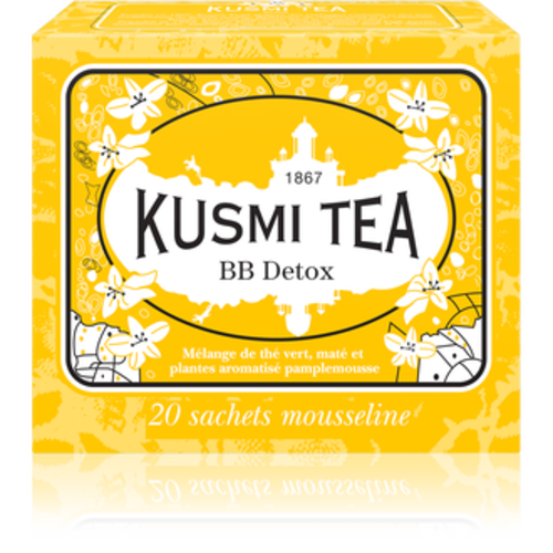 Kusmi Tea - BB Detox - Boîte de 20 sachets mousselines 44g 