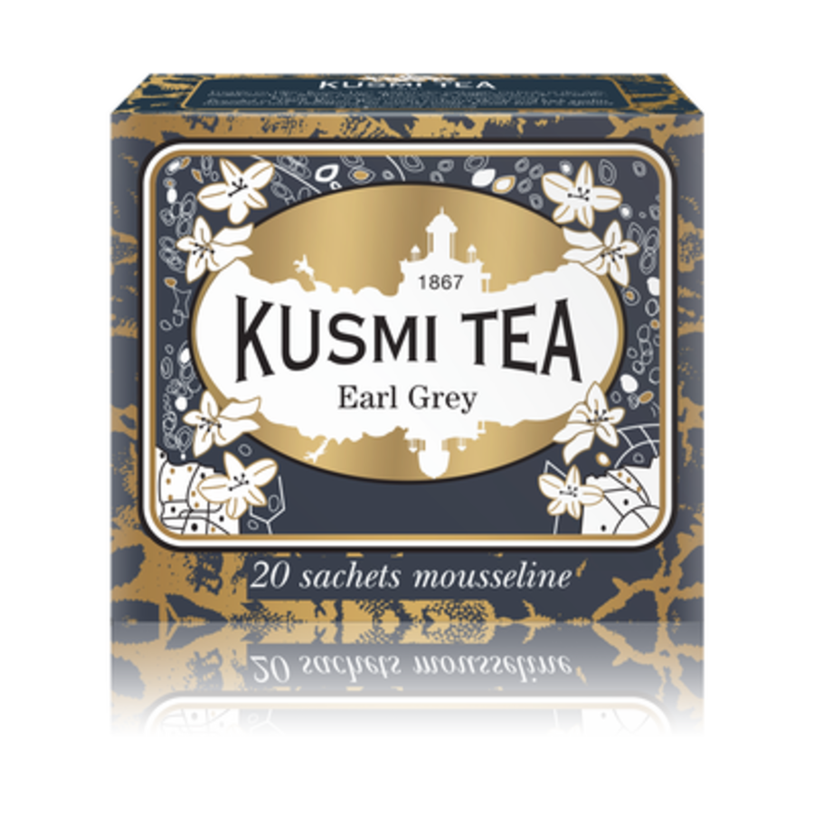 Thé Earl Grey (BIO) | Kusmi Tea | 20 sachets mousseline (40g)