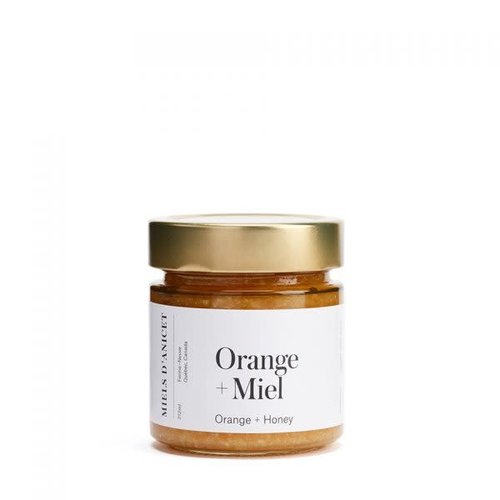 Miels d'Anicet - Orange & Honey Spread - 212 ml 