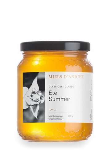 Miel Brut d'été biologique - Miel  d'Anicet 500 g 