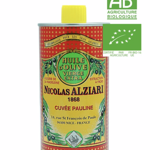 Huile d'olive extra vierge fruitée intense (Cuvée Pauline - Rouge) - Nicolas Alziari 500 ml 