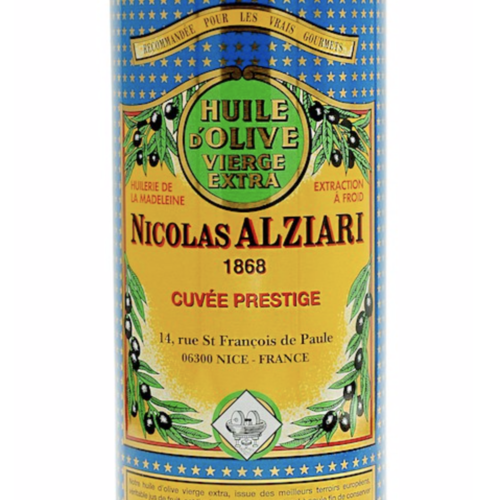 Nicolas Alziari - Huile d'olive fruitée douce - Cuvée Prestige (bleu) - 1L 