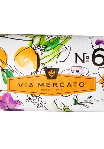 Savon en barre (6) - Figue, fleur d'oranger et bois de cèdre - Via Mercato 200 g 