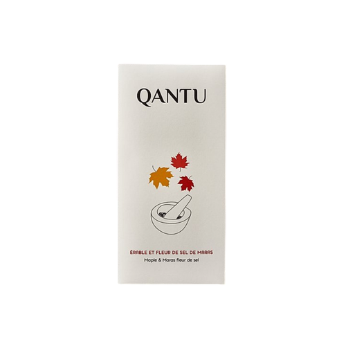 Chocolat noir chuncho 60% - Érable & fleur de sel - Qantu - 50g  Chocolat noir chuncho 60% - Érable & fleur de sel - Qantu - 50g