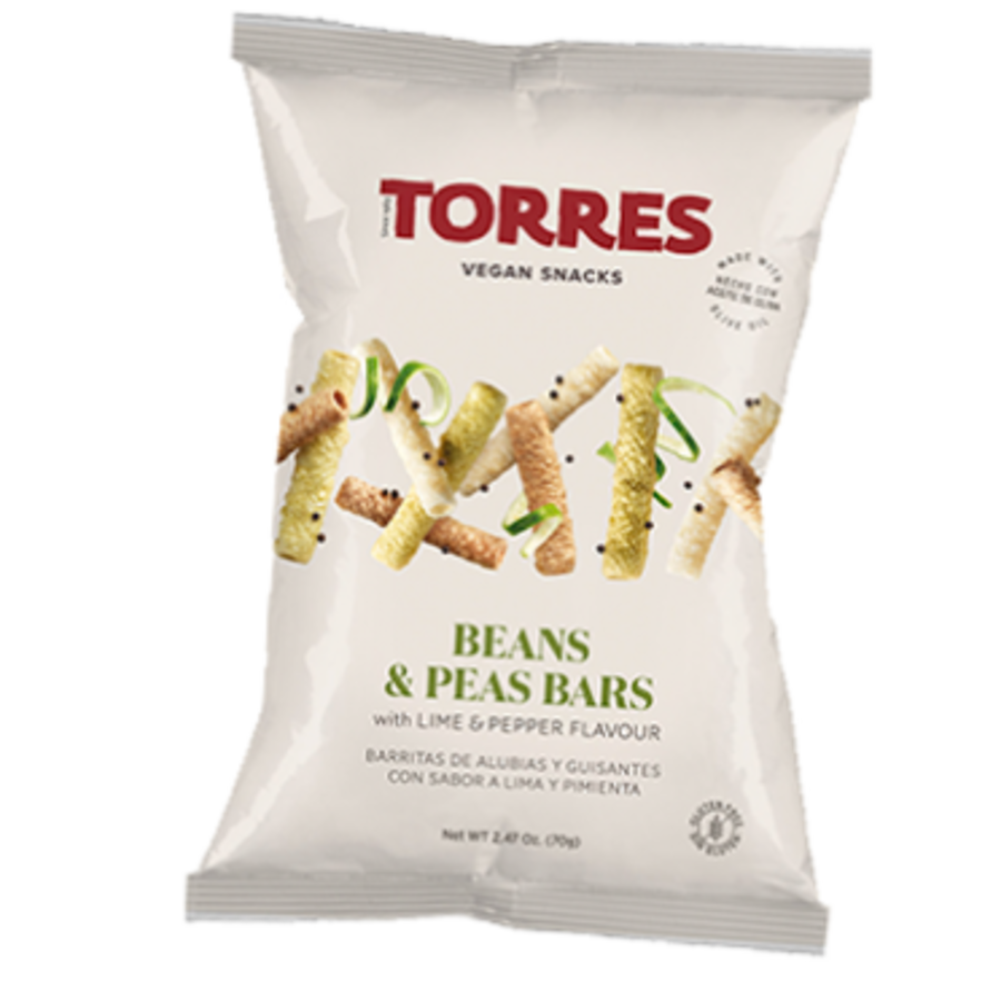 Croustilles haricots et pois saveur lime et poivre - Torres - 70g