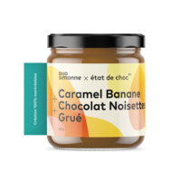 Caramel banane + Chocolat Noisette + Grué - Allo Simonne 220 g