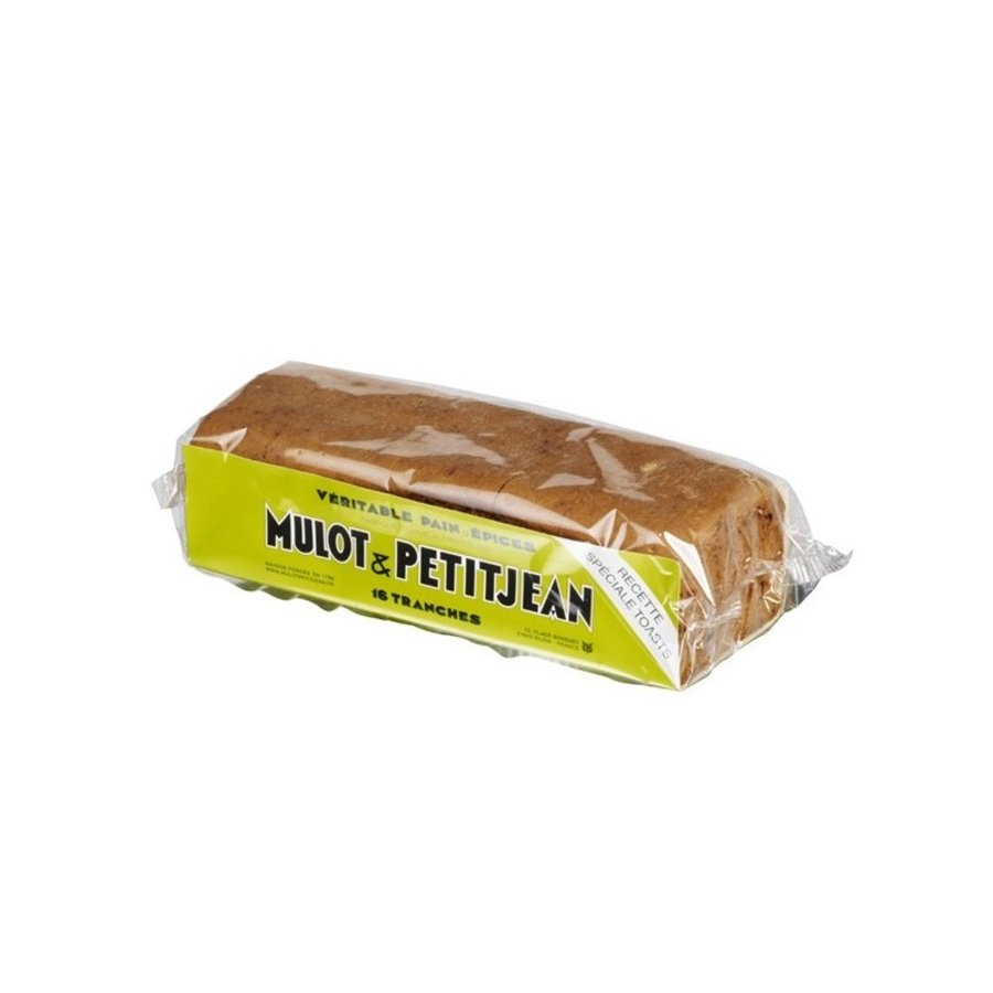 Special natural toast gingerbread (16 slices) - Mulot & PetitJean 200g
