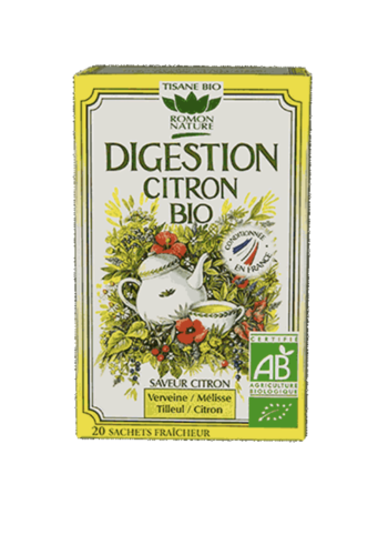 Tisane Bio digestion Citron | Romon Nature | 20 sachets 