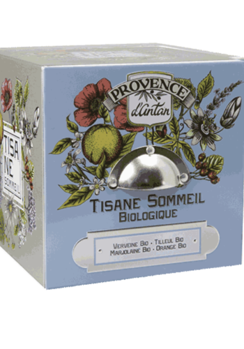 Tisane bio sommeil | Cube métal  | Provence  d'Antan | 24 sachets 