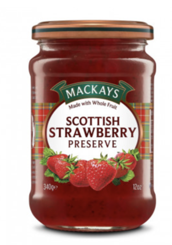 Confiture de fraise Écossaise | Mackays | 250 ml 