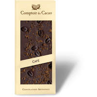 Barre gourmande noir café | Comptoir du Cacao | 90g