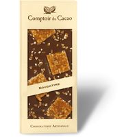 Barre gourmande lait nougatine | Comptoir du Cacao | 90g