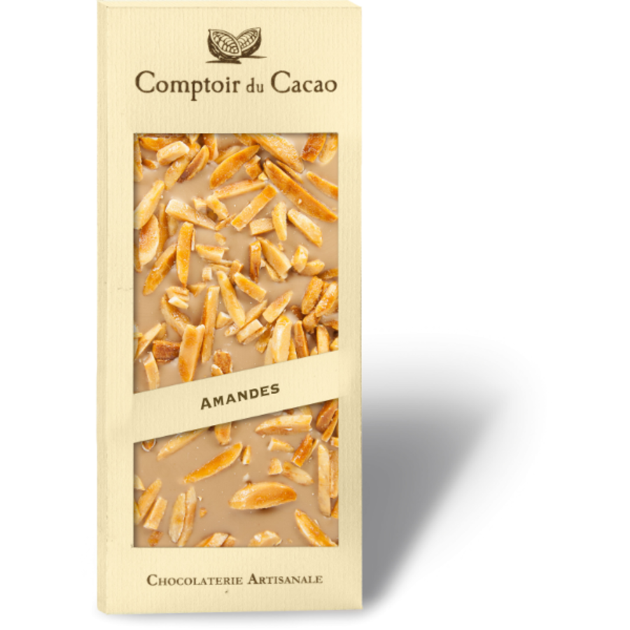 Barre gourmande blond amande caramélisée | Comptoir du Cacao | 90g