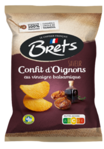 Onion confit chips with balsamic vinegar - Brets 125g 