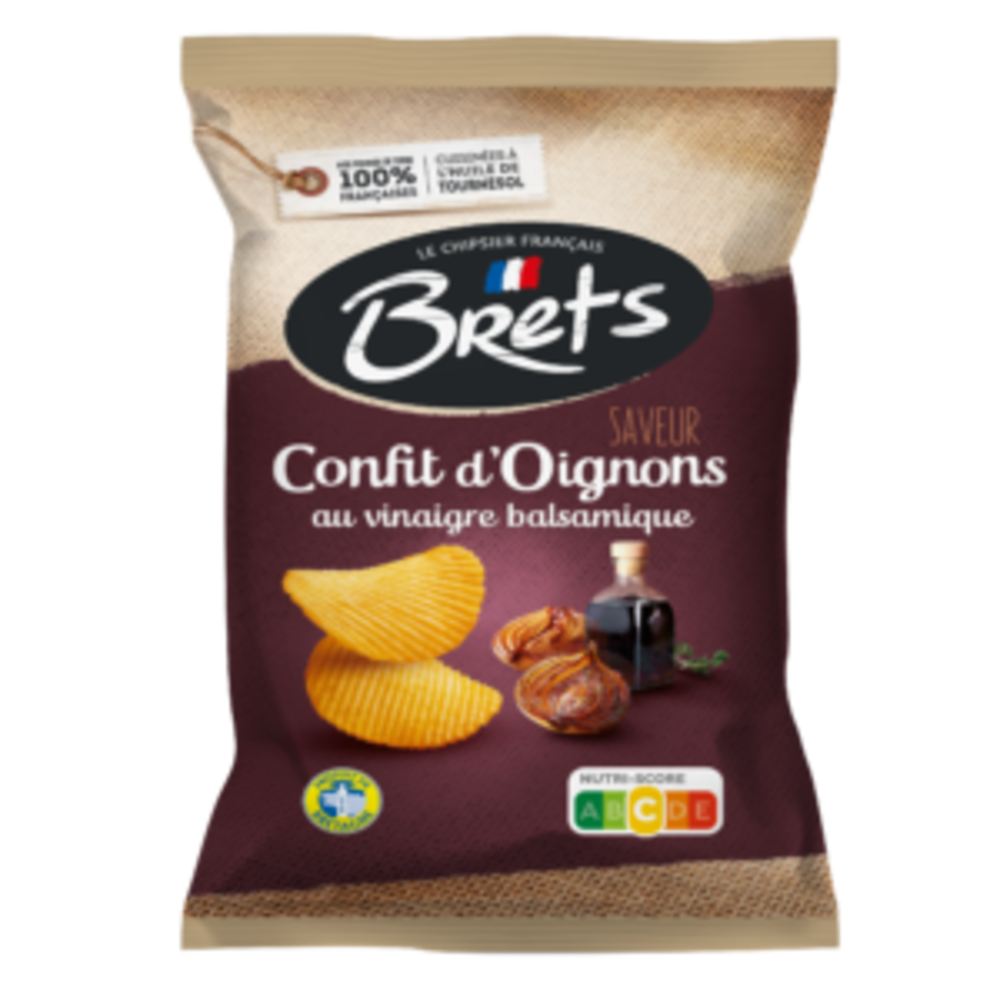 Croustilles confit d'oignons au vinaigre balsamique - Brets 125g