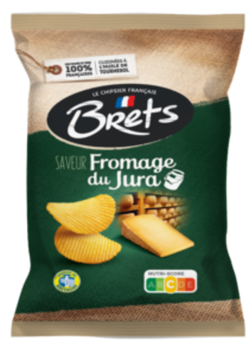 Croustilles ondulé fromage du Jura - Brets 125g 