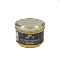 Bloc de foie gras de canard avec 30% de morceaux - Lafitte 200g