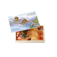 Assortiment de fruits confits (Boîte en bois) - Confiserie Florian 450g