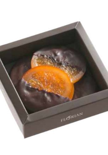 Oranges confites enrobée de chocolat - Confiserie Florian 90g 