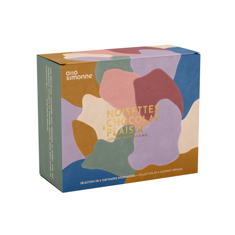 Coffret Noisettes chocolat & plaisir | Allo Simone | 6 x 100g