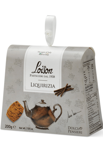 Biscuit Liquirizia (réglisse) | Loison Pasticceri Dal 1938 | 190g 