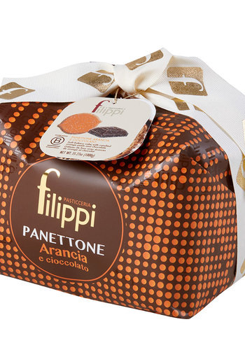 Panettone écorces d'orange et chocolat Maranta 61 % - Filippi 1kg 
