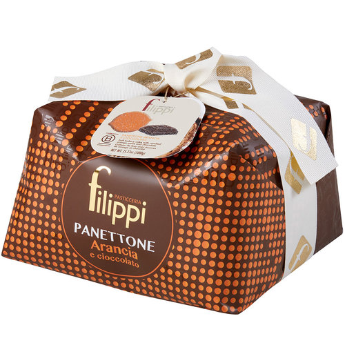 Panettone écorces d'orange et chocolat Maranta 61 % - Filippi 1kg 