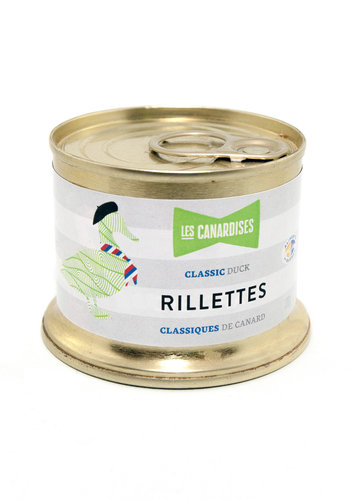 Rillettes classiques pur canard 90 g | Les Canardises 