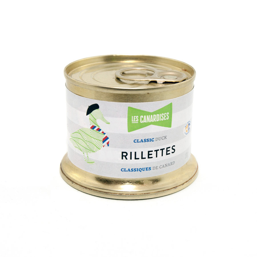 Rillettes classiques pur canard 90 g | Les Canardises