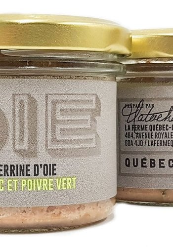 Terrine d'oie Cognac et poivre vert | La Ferme Québec-Oies |   90g 