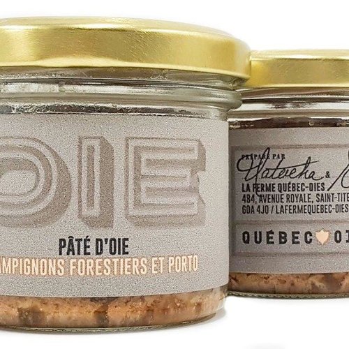 Pâté d'oie champignons forestiers et porto | La Ferme Québec-Oies | 80g 