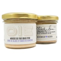 Mousse de foie gras d'oie cidre de glace et baie de genievre| La Ferme Québec-Oies | 90g