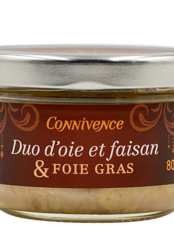 Duo oie  et faisan et foie gras 