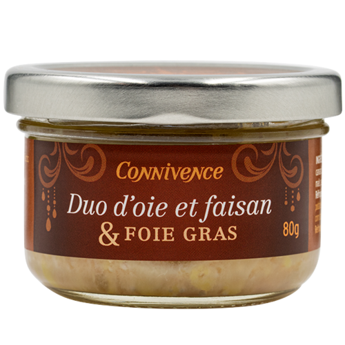 Duo Oie, Faisan et Foie gras | Concept Connivence | 80g 