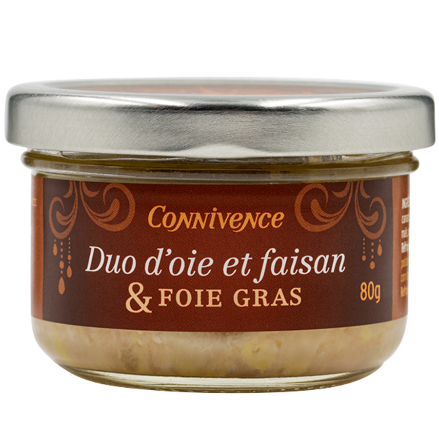 Duo oie  et faisan et foie gras