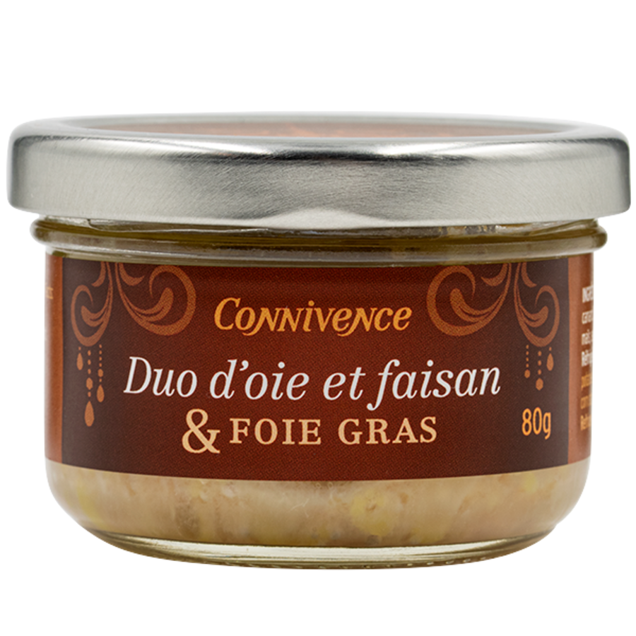 Duo Oie, Faisan et Foie gras | Concept Connivence | 80g