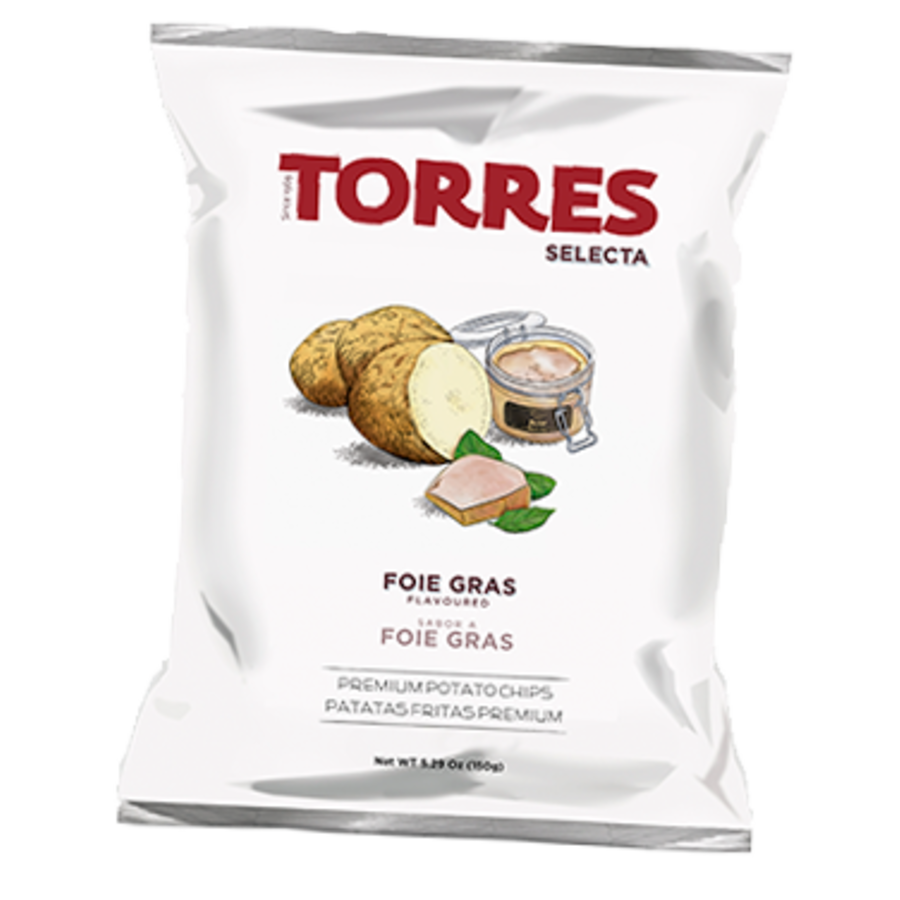 Foie Gras flavoured Potato Chips | Torres | 125g