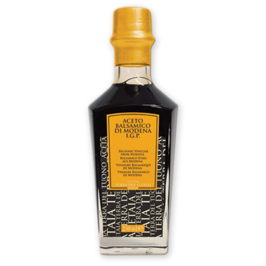 Vinaigre de balsamique | 6| bouteille jaune | Terra del Tuono | 250ml