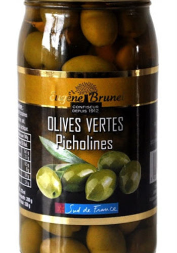 Olives vertes Picholines | Eugène Brunel | 350g 