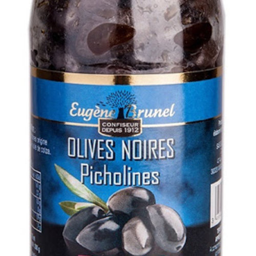Olives Picholines noires | Eugène Brunel | 350g 