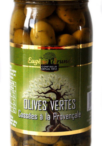 Olives vertes cassées persil ail| Eugène Brunel | 350g 