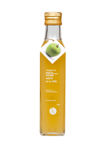 Vinaigre à la pulpe de pomme verte au miel - Libeluile 250 ml 