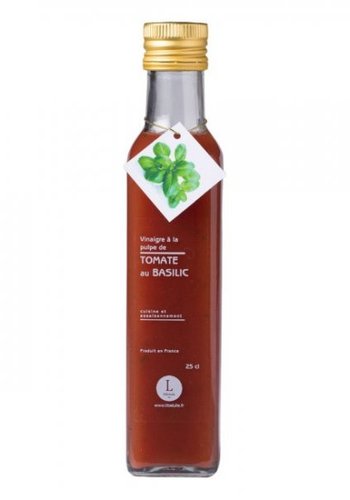 Vinaigre à la pulpe de tomate au basilic  | Libeluile | 250ml 