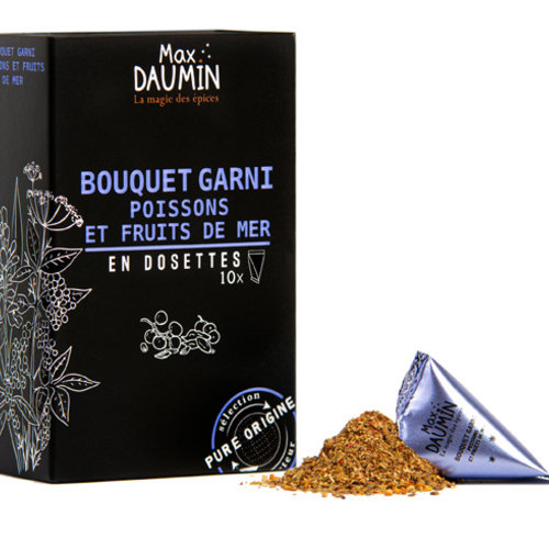 Max Daumin - Bouquet garni poissons et fruits de mer - 10 dosettes  Max Daumin - Bouquet garni poissons et fruits de mer - 10 dosettes