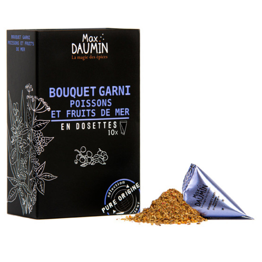 Bouquet garni poissons et fruits de mer - 10 dosettes | Max Daumin  | 18g