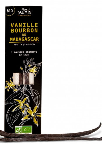 Vanille bourbon de Madagascar - 2 gousses | Max Daumin | 8g 