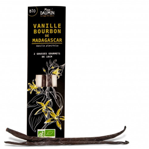 Vanille bourbon de Madagascar - 2 gousses | Max Daumin | 8g 