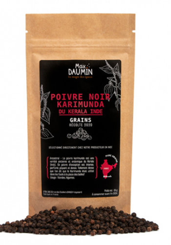 Max Daumin - Poivre noir Karimunda du Kerala Inde - 55g 