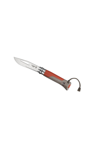 Couteau Outdoor 08 | Mer Montagne | Terre Rouge | Opinel Savoie France 